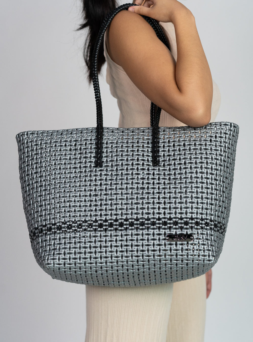 SILVER STREAK TOTE