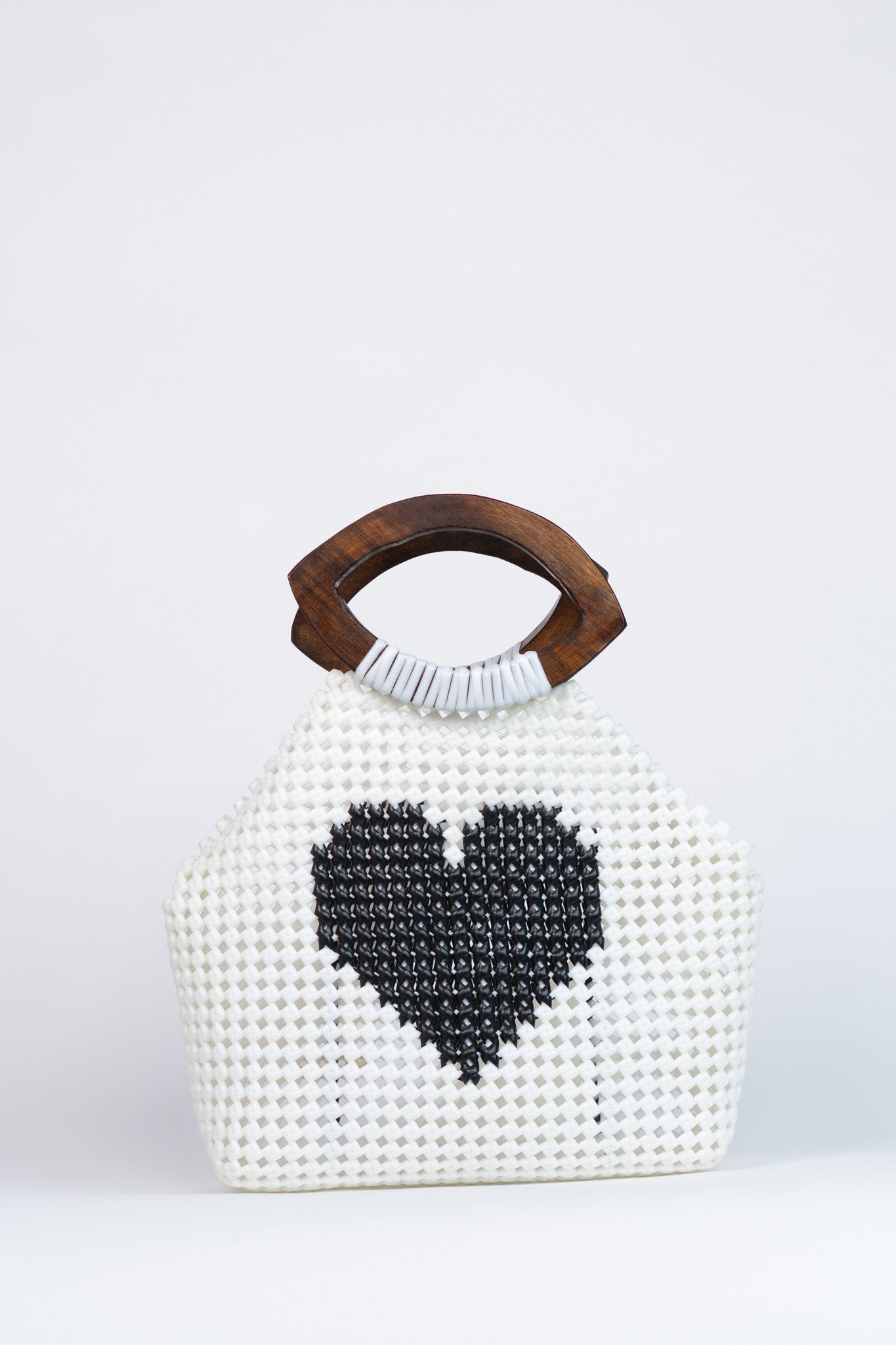 WHITE HEART BELLE BAG